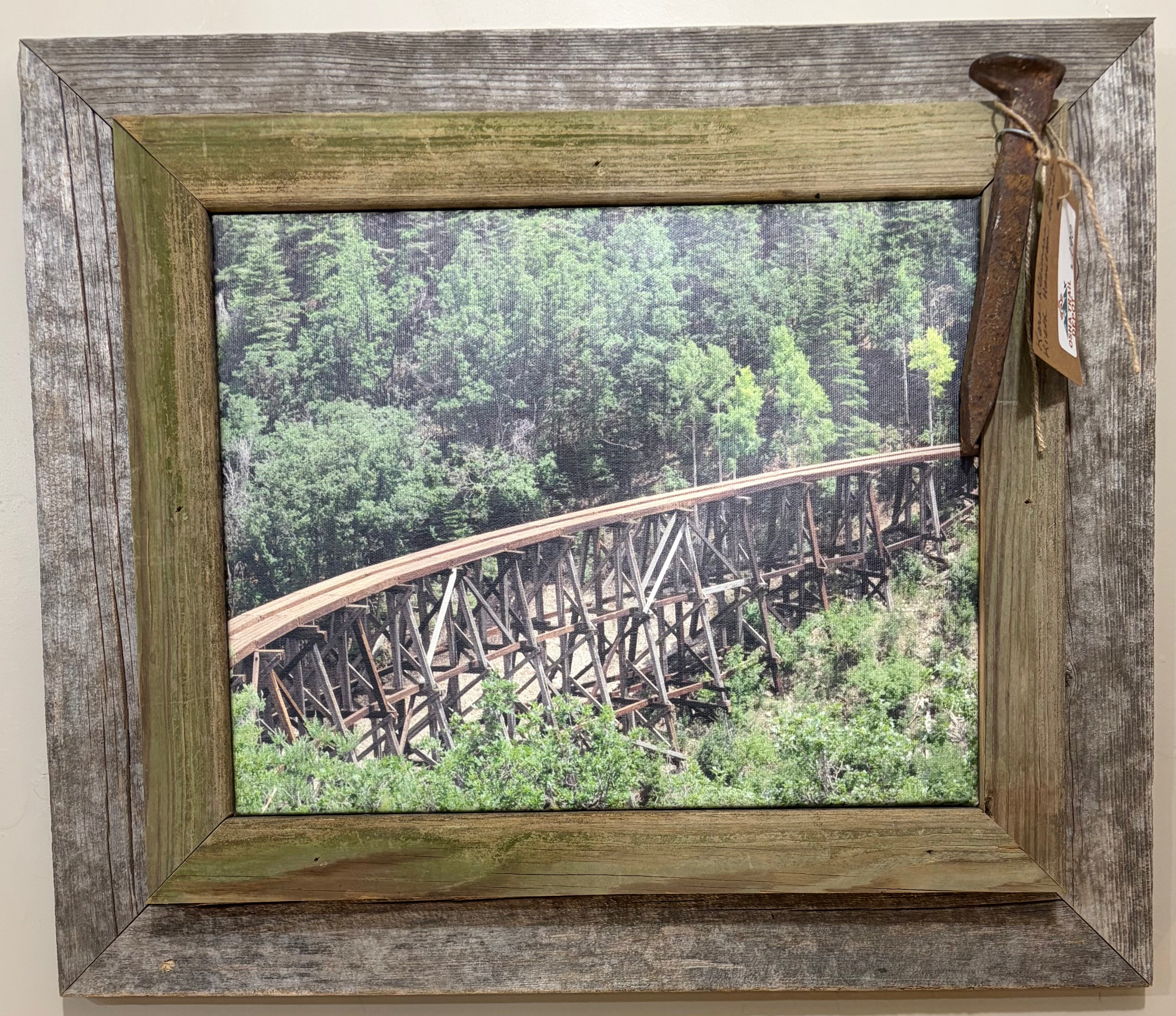 Cloudcroft, New Mexico Mexican Trestle Custom Framed Art
