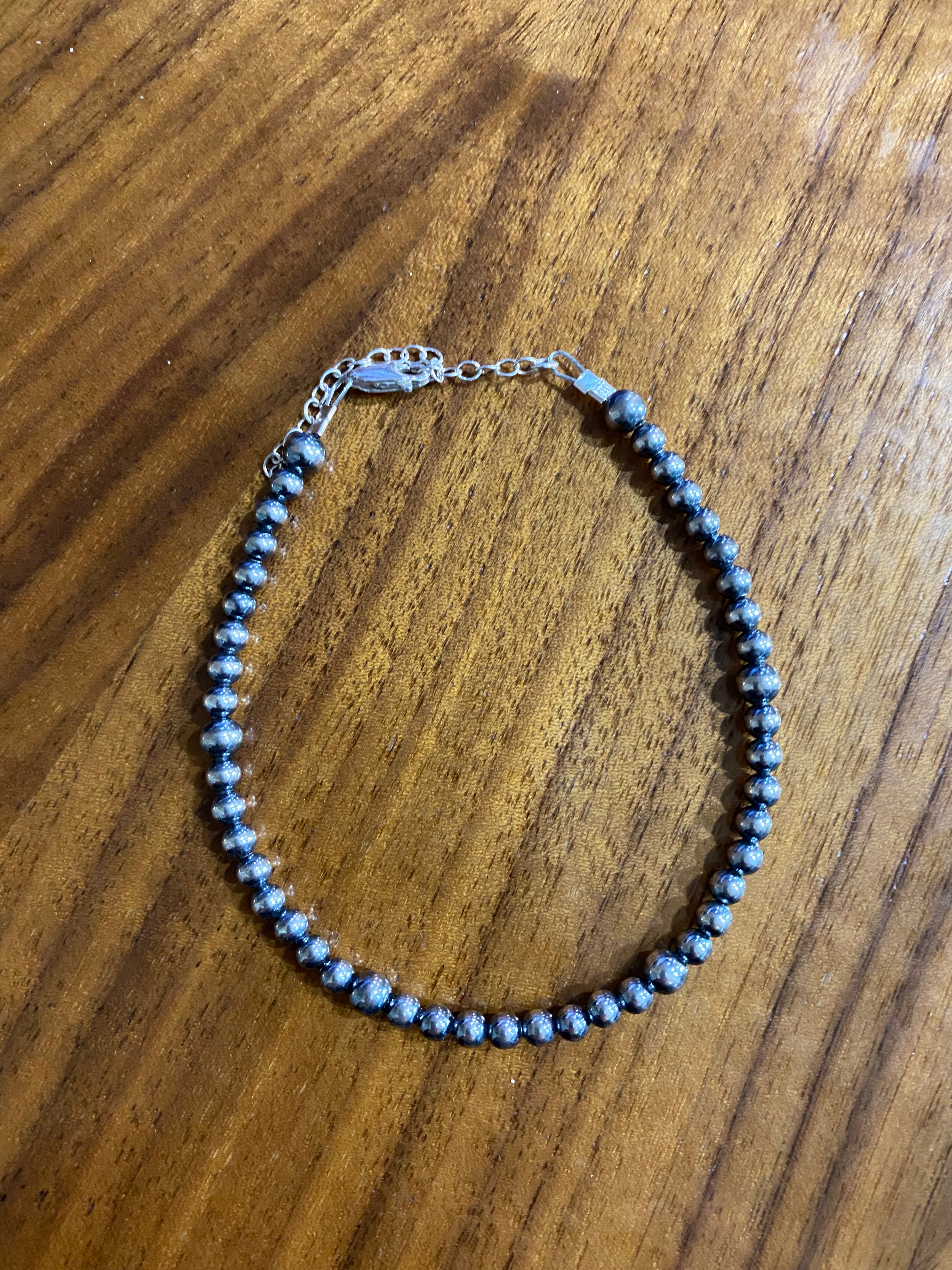 Sterling Silver Navajo Pearl Bracelet