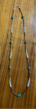 Hand crafted Navajo Turquoise & Heishi Bead Necklace
