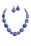 Lapis Lazuli Necklace & Earring Set