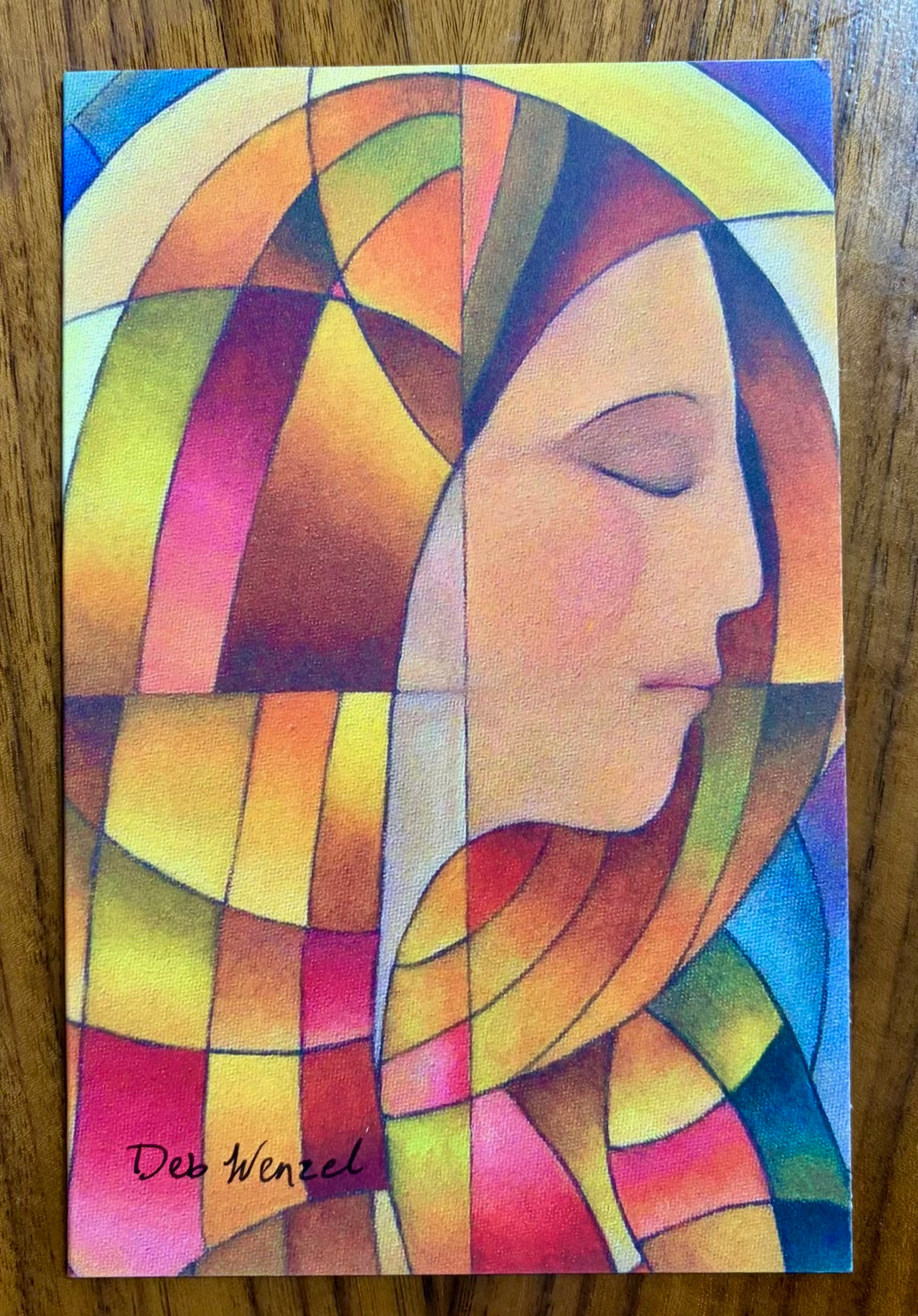 Stained Glass Style Notecard