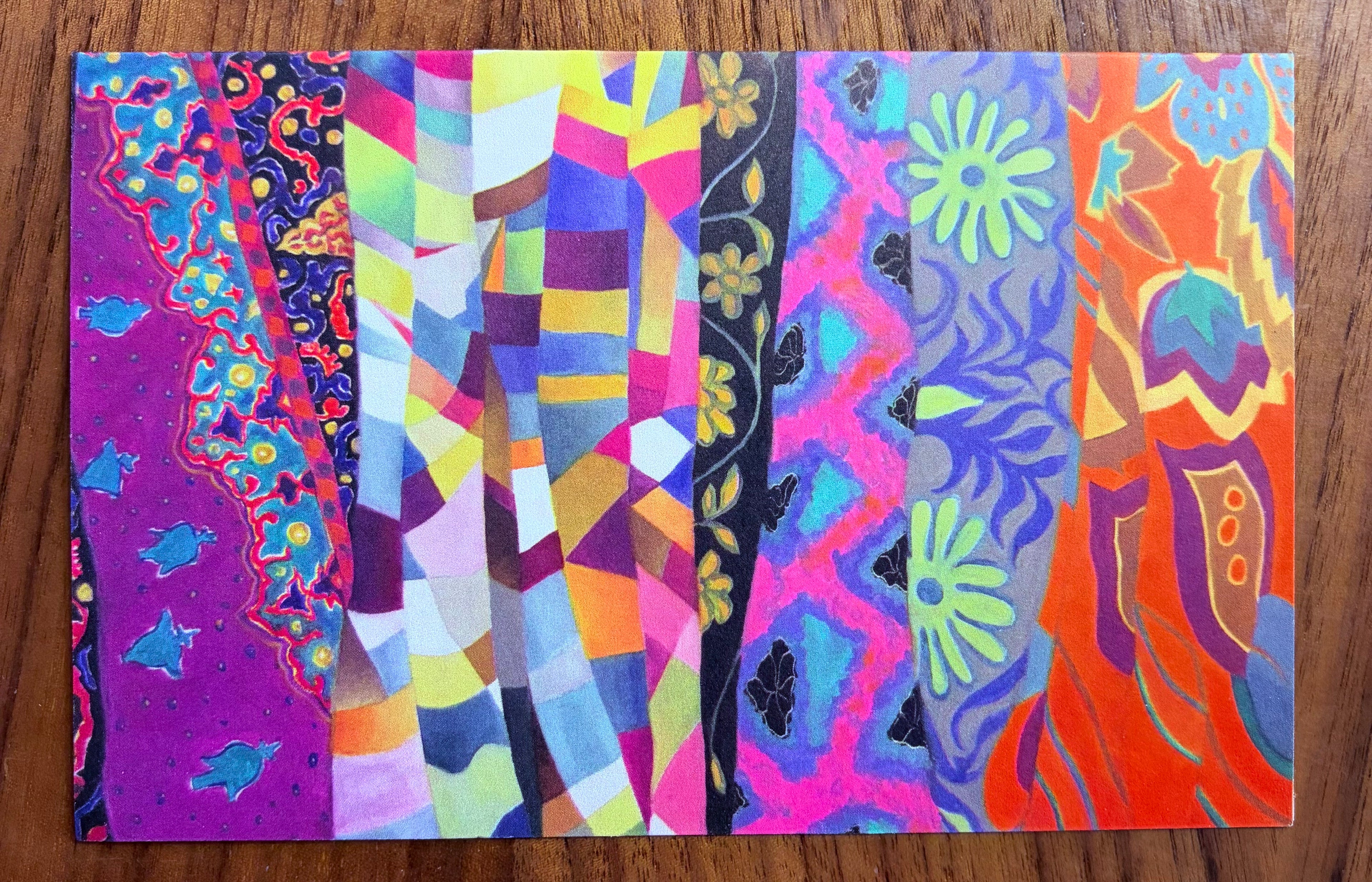 Colorful Textiles Notecard