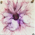 SALE!! Alcohol Ink Floral Tile