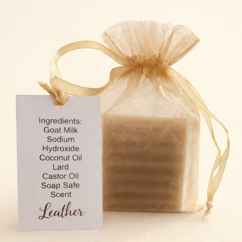 Handmade Goat Milk Soap “Leather” Scent