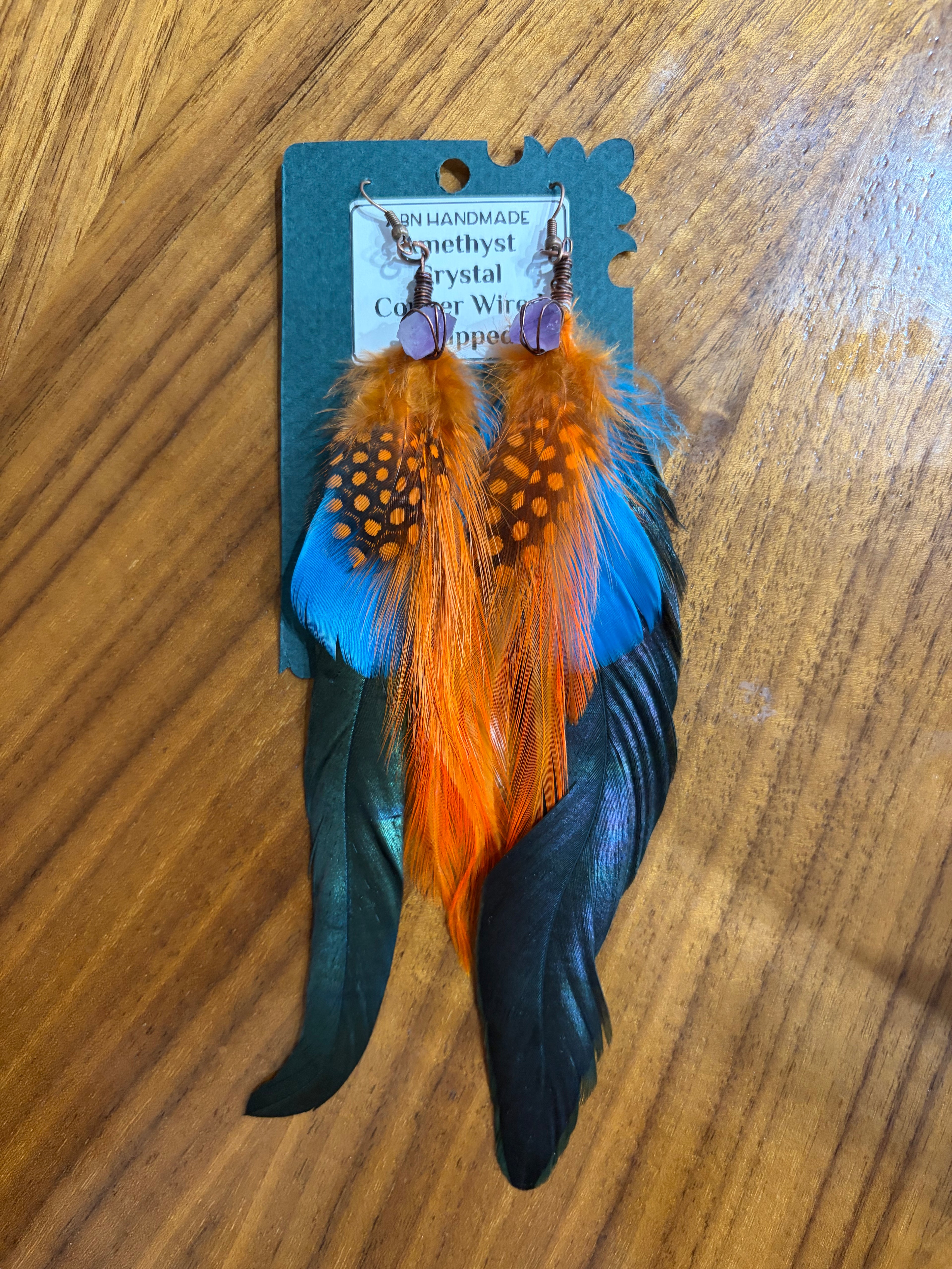 Peacock Feather Earrings