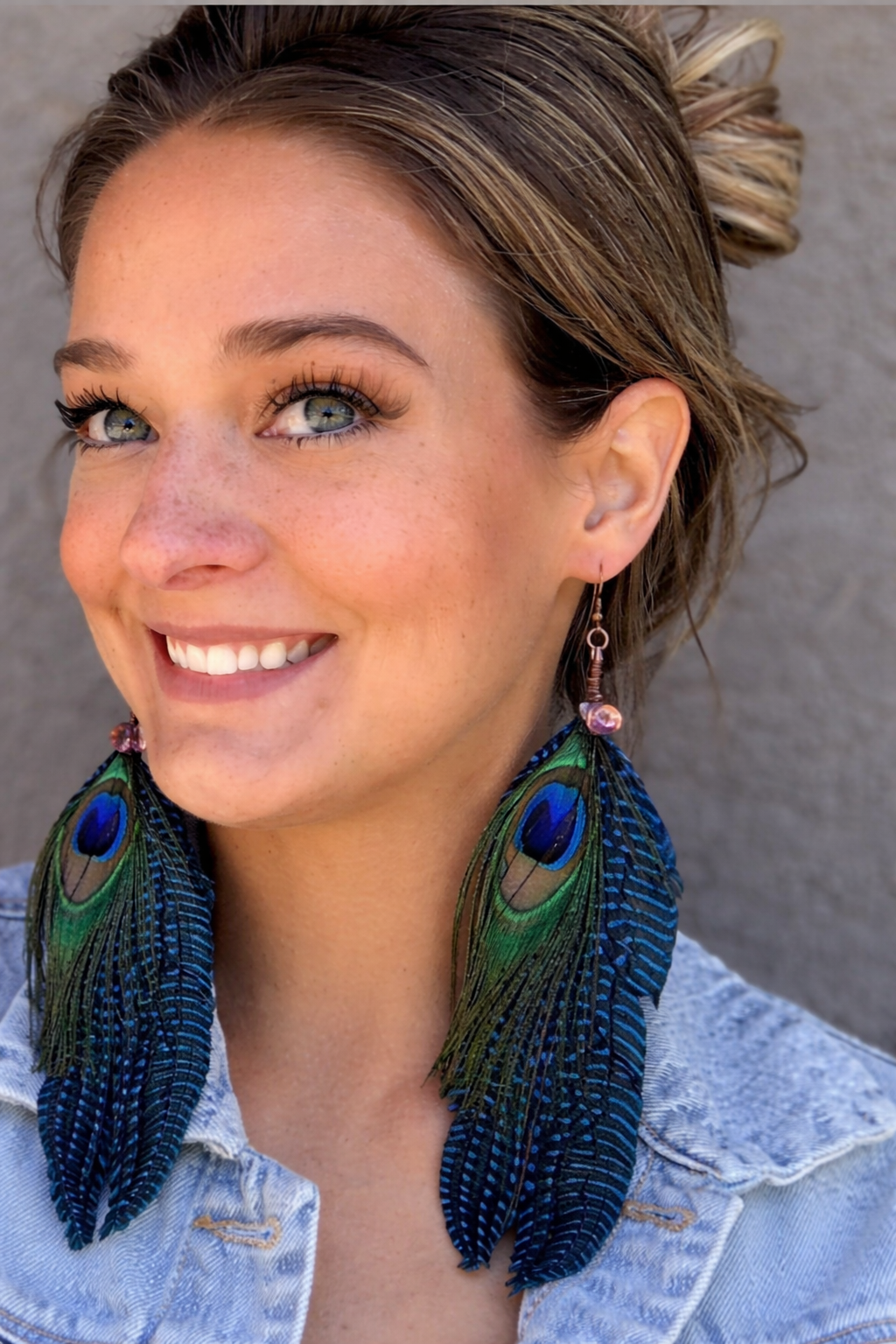 Peacock Feather Earrings
